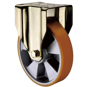 FCAL 46 EU - Большегрузное полиуретановое колесо 100 мм, г/п 600 кг (неповорот, площадка, шарикопод)